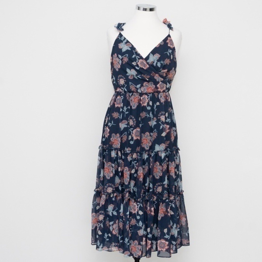 SACHIN & BABI Dalia tiered floral-print chiffon midi dress. - Picture 2 of 15